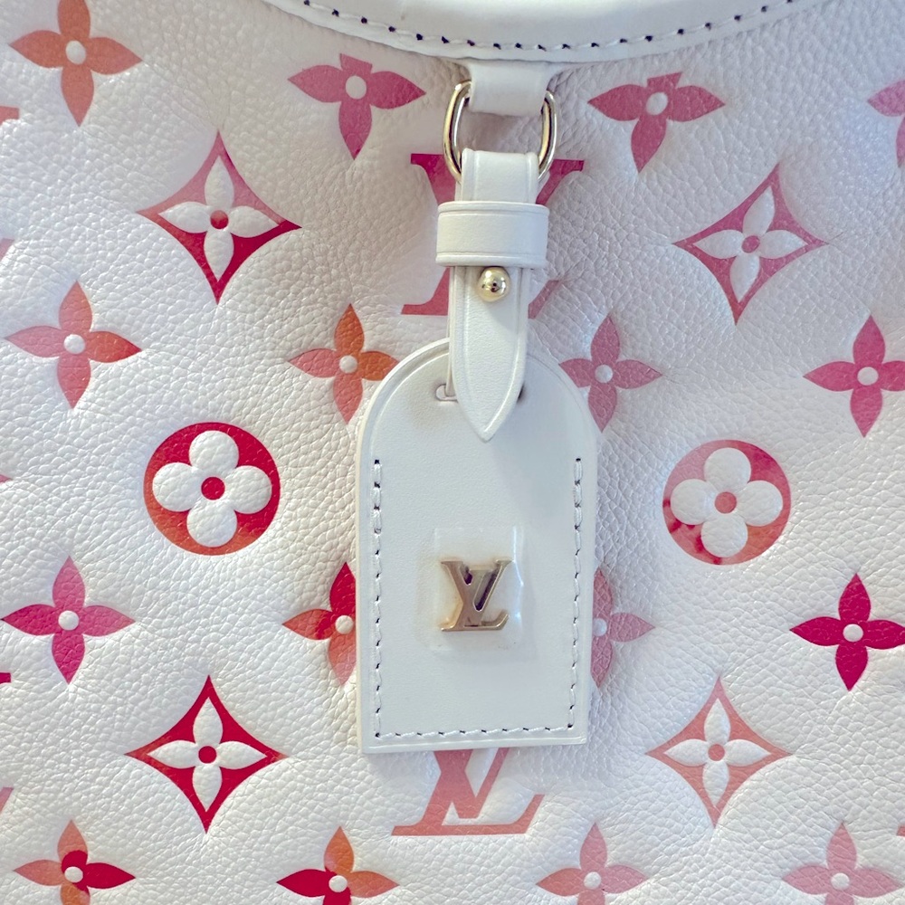 Louis Vuitton Empreinte Monogram Carryall PM Multi Color white/cream pink/peach